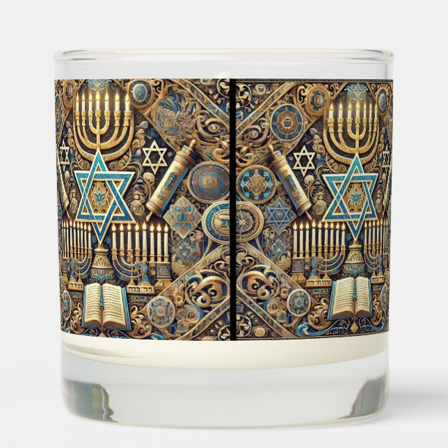 Jewish scented candle (Front)