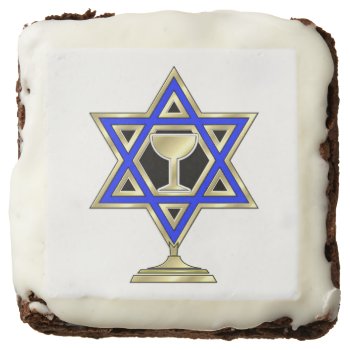 Jewish Star Brownie by bonfirejewish at Zazzle