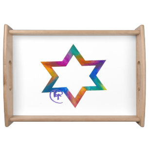Jewish Star Challah Tray 