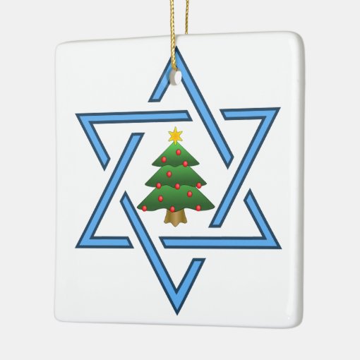 Jewish Star Christmas Tree Ornament Zazzle