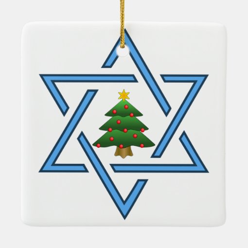 Jewish Star Christmas Tree Ornament | Zazzle