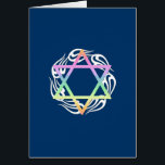 Jewish Star Colors<br><div class="desc">Jewish Star in pastel colors on flame tattoo perfect for hebrew holidays,  passover,  hanukkah or rosh hoshanah.</div>