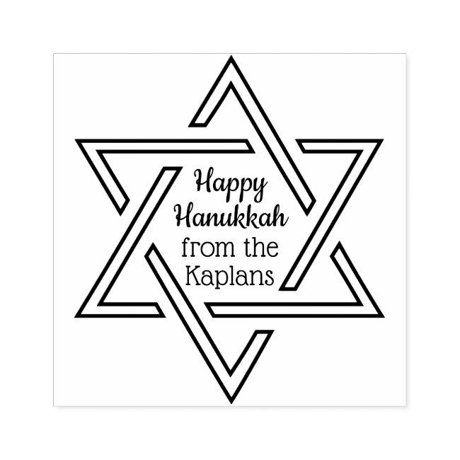 Jewish Star Design Art Stamp