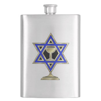 Jewish Star Hip Flask by bonfirejewish at Zazzle