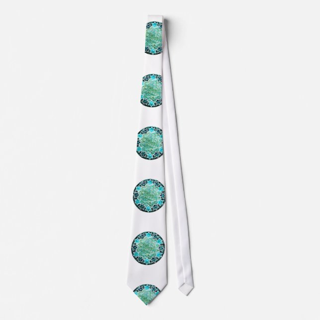 Jewish Star Medallion Tie (Front)