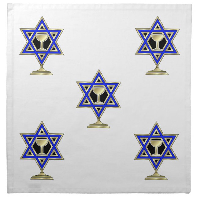 Jewish Star Napkin (Front)