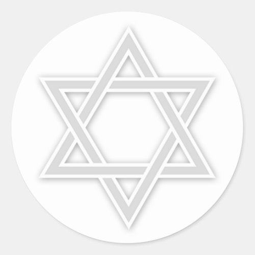Jewish Star of David BarBat Mitzvah Sticker