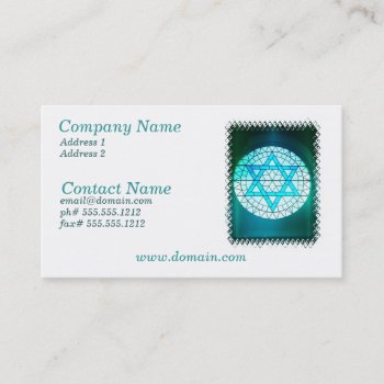Jewish Star Of David Business Card by ReligiousBeliefs at Zazzle