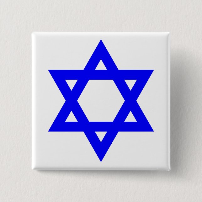 ✡︎ Jewish Star of David Button (Front)