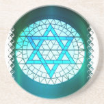 Jewish Star of David Coaster<br><div class="desc">Jewish Star of David coaster.</div>