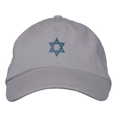 Jewish Star of David Embroidered Baseball Cap