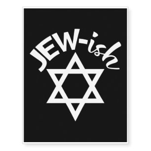 Jewish Star Of David - Hebrew Jewish Holiday Gift Temporary Tattoos