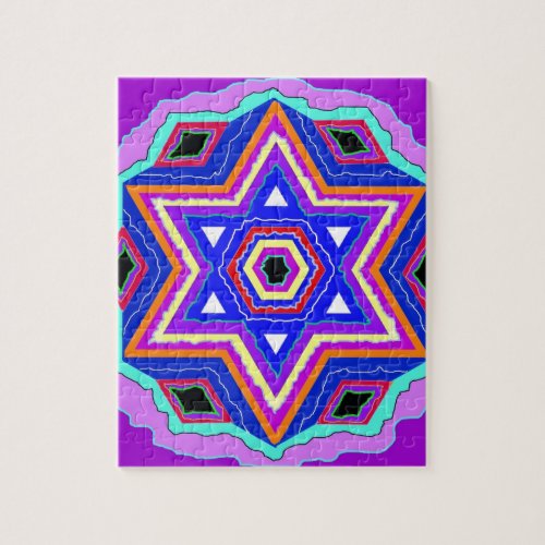 Jewish Star of David Jigsaw Puzzle