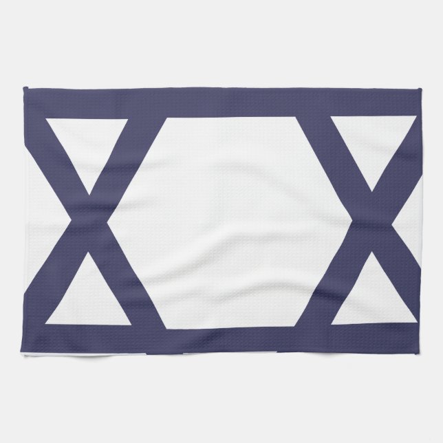 Jewish Star of David Kitchen Towel (Horizontal)