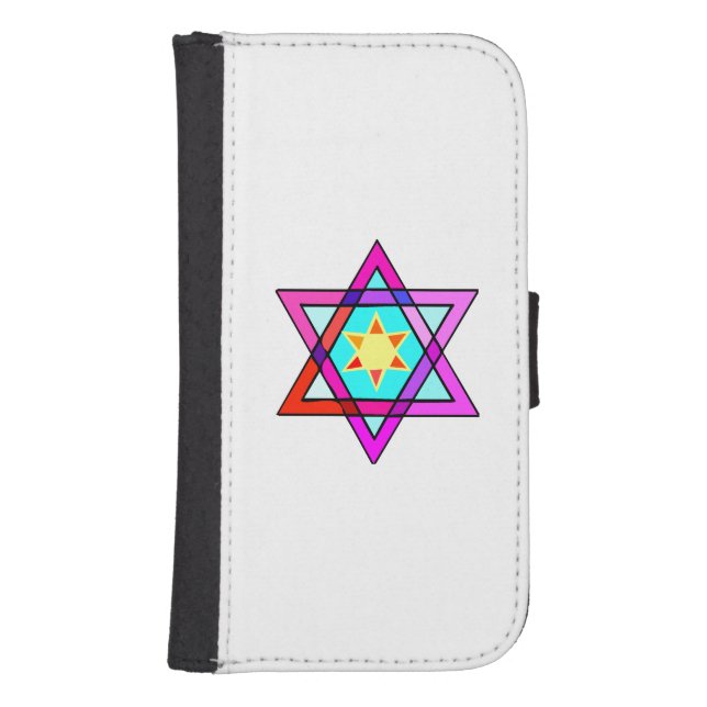 Jewish Star Of David Samsung Galaxy Wallet Case (Front)