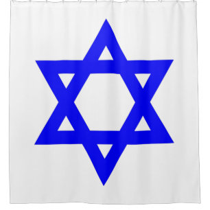 ✡︎ Jewish Star of David Shower Curtain