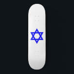 ✡︎ Jewish Star of David Skateboard<br><div class="desc">This design features the star of David (✡︎), which is known in Hebrew as the "Shield of David" or "Magen David". It is generally used as a symbol of modern Jewish identity and Judaism. Its has the shape of a hexagram, made up of two equilateral triangles. The identification of the...</div>