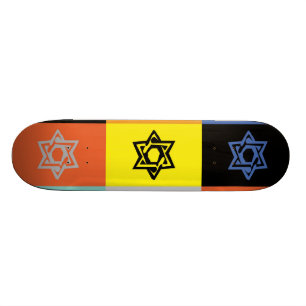 JEWISH STAR OF DAVID  Skateboard Deck