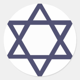 Jewish Star of David Symbol Classic Round Sticker