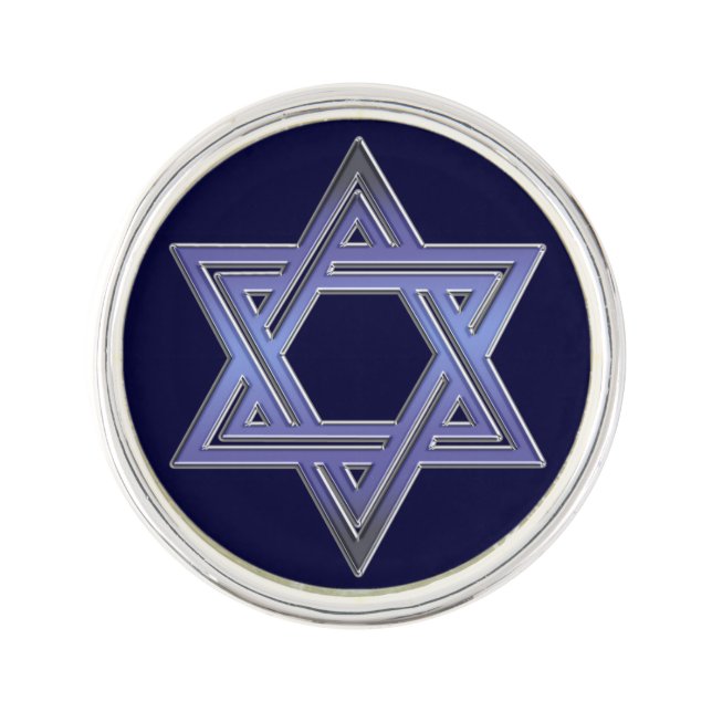 Jewish Star of David Symbol Pin (Front)