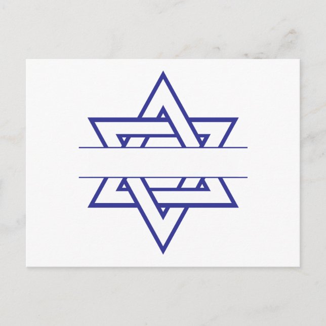 Jewish Star Postcard (Front)