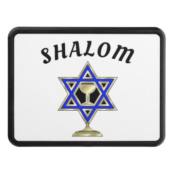 Jewish Star Shalom  Hitch Cover by bonfirejewish at Zazzle