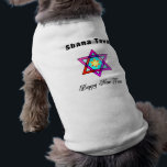 Jewish Star Shana Tova Shirt<br><div class="desc">Shana Tova Jewish Star features Hebrew style stained glass Star of David and sunny greeting for a Happy New Year.</div>