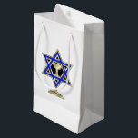 Jewish Star Small Gift Bag<br><div class="desc">Jewish gifts and gift ideas featuring beautiful Jewish Star of David with a wine glass in the center.</div>