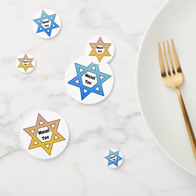 Jewish Stars Design Table Confetti