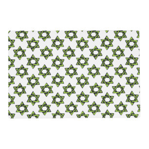 Jewish Stars Designer 2 Sided Laminated Placemats 