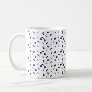 Jewish symbols pattern coffee mug