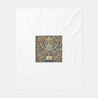 Jewish throw, fleece and sherpa blanket