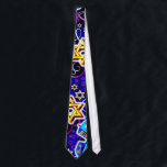 jewish tie<br><div class="desc">multicolored hanukkah tie</div>