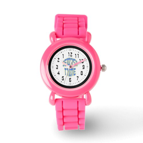 Jewish Time Reversed Numbers Womens Sport Watch