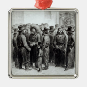 Jewish Traders and Merchants Metal Ornament