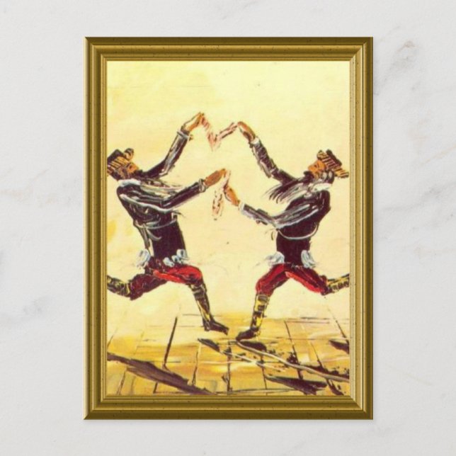 Jewish vintage image postcard (Front)