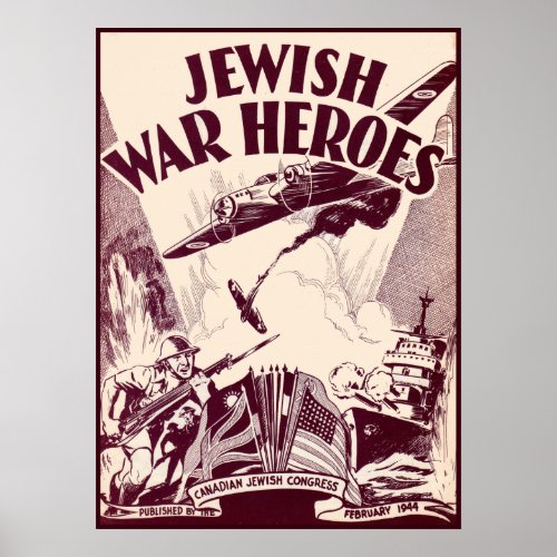 Jewish War Heroes Poster