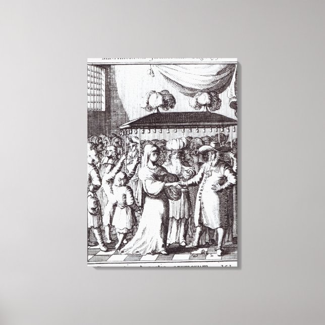 Jewish Wedding Canvas Print (Front)