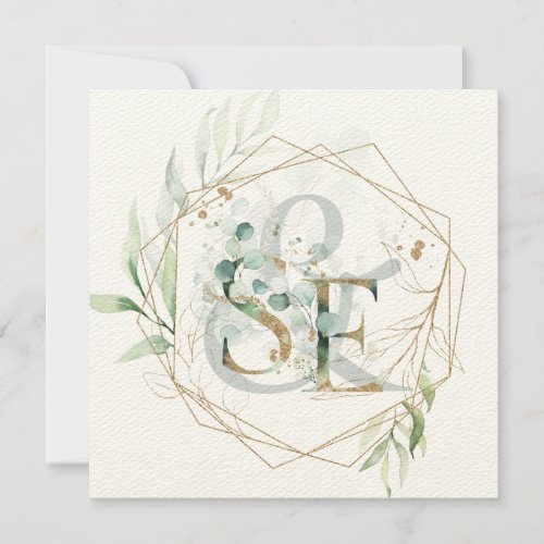 Jewish Wedding Chuppah Eucalyptus Monogram