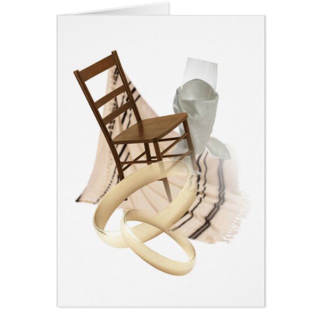 Jewish Wedding Symbols Card (6) (Front)