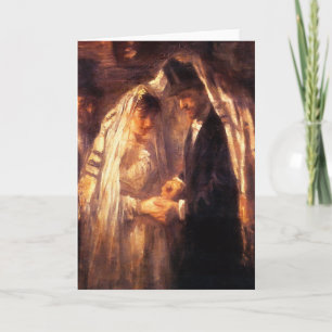 Jewish Wedding - Vintage Art by Israëls Card