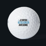 Jewish You Were This Awesome Funny Hanukkah Gift  Golf Balls<br><div class="desc">funny, hanukkah, jewish, jew, holiday, matzo, honey, birthday, gift, bee, </div>