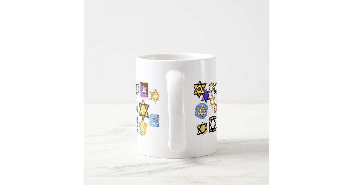 JewishStars, Channuka Mug, Jewish Coffee Mug
