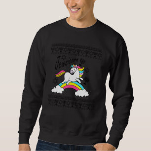Jewnicorn Ugly Sweater Unicorn Jewish Hanukkah
