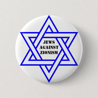 Jews against zionism pinback button