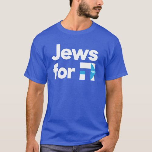 Jews for H Hillary Clinton blue hebrew shirt