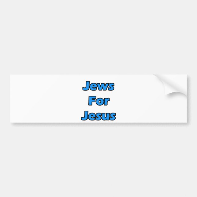 Jews For Jesus Bumper Sticker (Front)