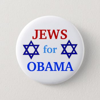 Jews For Obama 2012 Button by hueylong at Zazzle