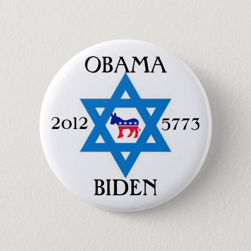 Jews for Obama Biden 2012 Button