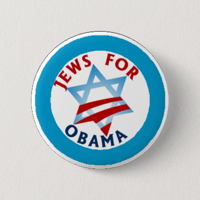 jews for obama button (Front)